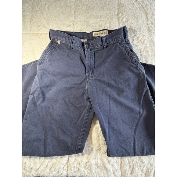 Carhartt Other - Carhartt Navy Pants Size 31x33 Straight Leg Fr Pants Workwear